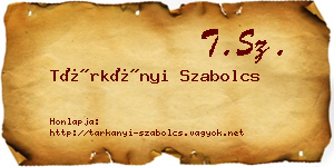 Tárkányi Szabolcs névjegykártya